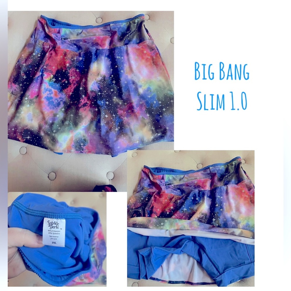 Sparkle Skirts Brand| Cosmic print| Slim Cut Skort 1.0 style| size 2XL| Run